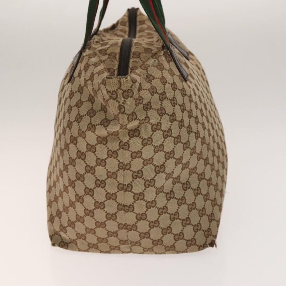 GUCCI GG Canvas Shoulder Bag 2 Set Beige Silver Auth - Picture 4 of 16